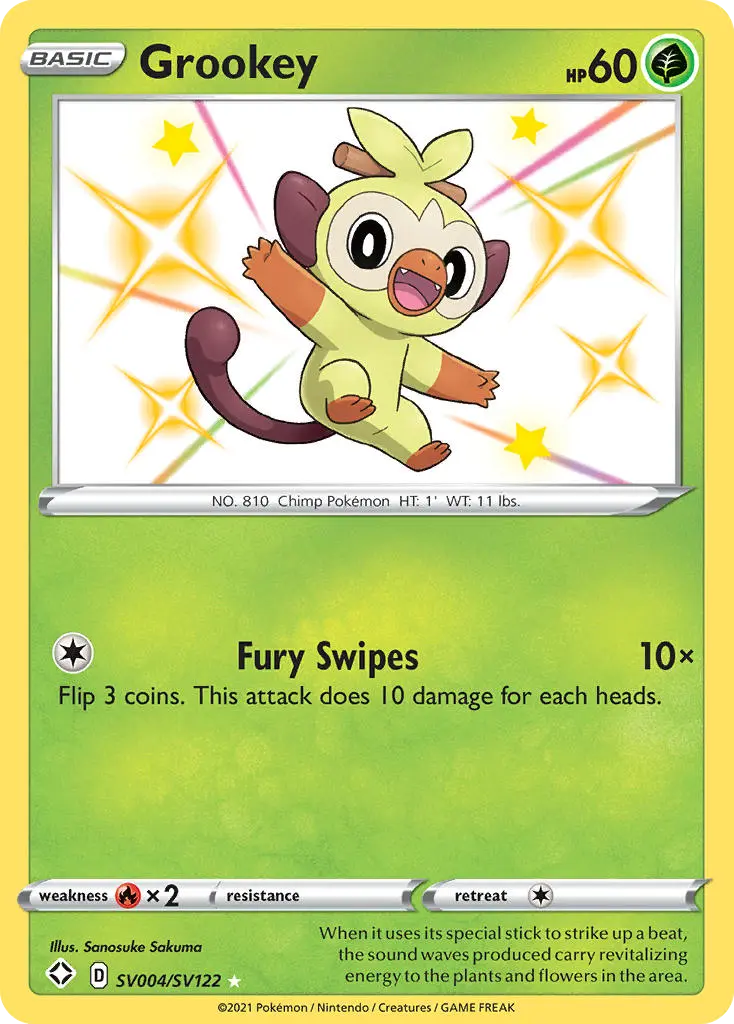 Grookey (Shining Fates Shiny Vault) - Pokémon in TCG Land México