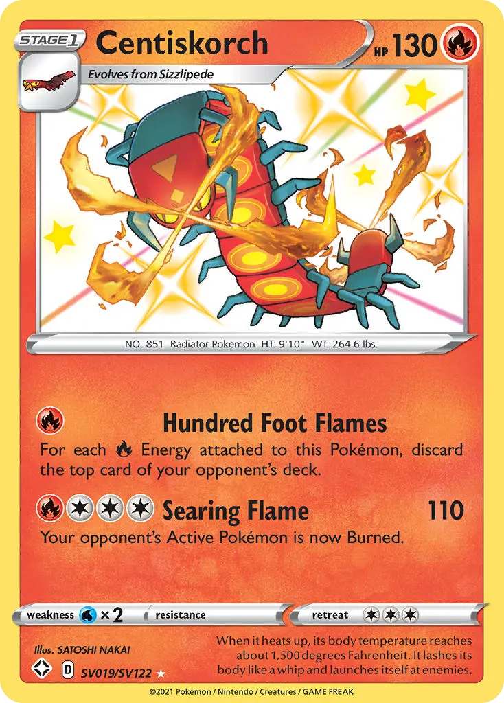Centiskorch (Shining Fates Shiny Vault) - Pokémon in TCG Land México