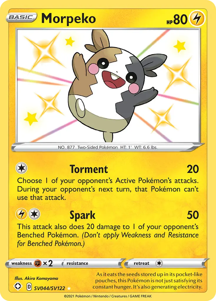 Morpeko (Shining Fates Shiny Vault) - Pokémon in TCG Land México