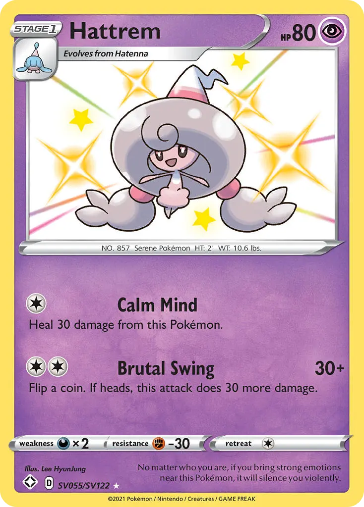 Hattrem (Shining Fates Shiny Vault) - Pokémon in TCG Land