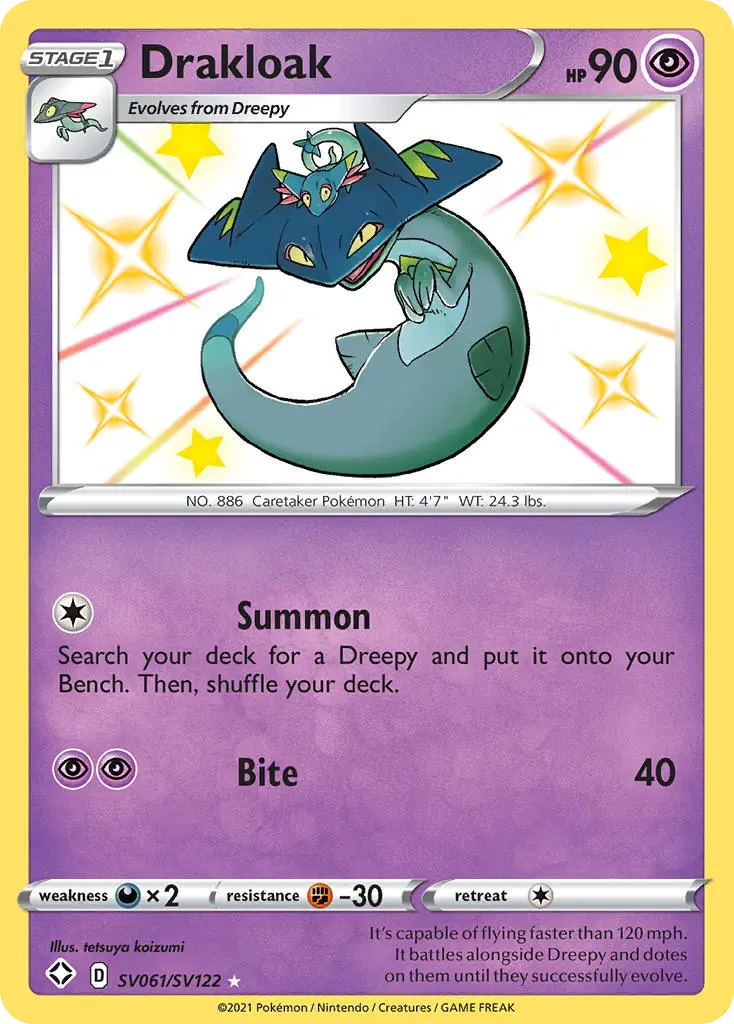 Drakloak (Shining Fates Shiny Vault) - Pokémon in TCG Land México