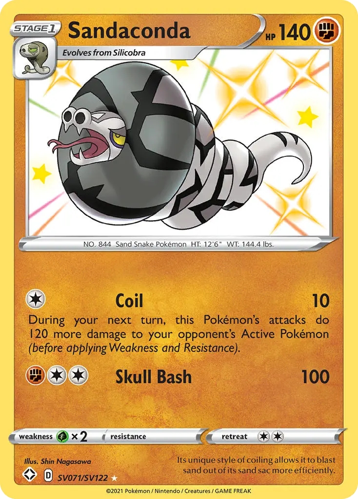 Sandaconda (Shining Fates Shiny Vault) - Pokémon in TCG Land