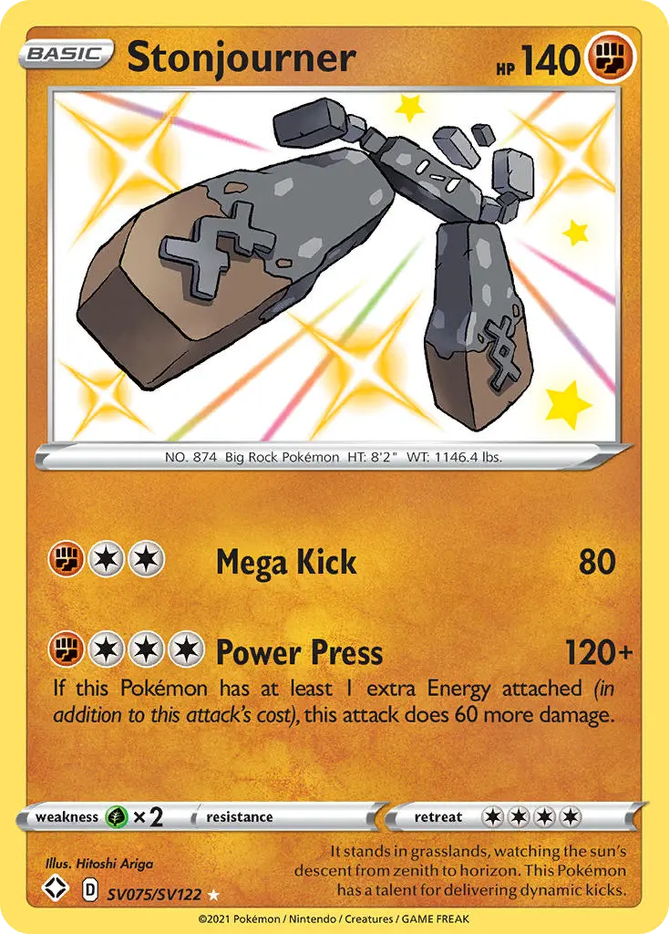 Stonjourner (Shining Fates Shiny Vault) - Pokémon in TCG Land
