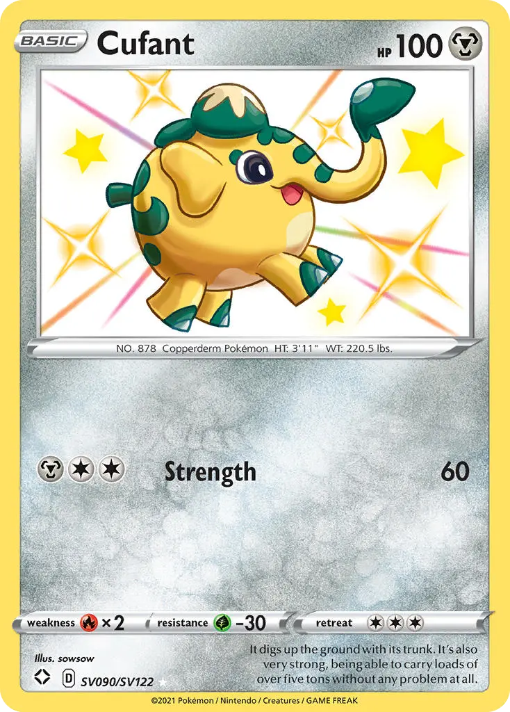 Cufant (Shining Fates Shiny Vault) - Pokémon in TCG Land México