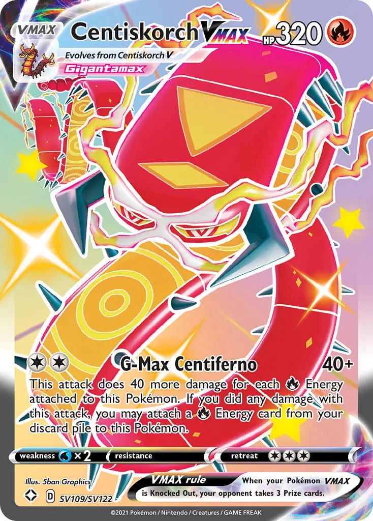 Centiskorch VMAX (Shining Fates Shiny Vault) - Pokémon in TCG Land