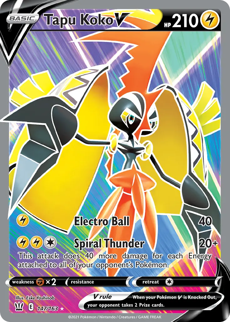 Tapu Koko V (Battle Styles) - Pokémon in TCG Land