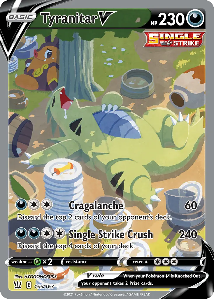 Tyranitar V (Battle Styles) - Pokémon in TCG Land México