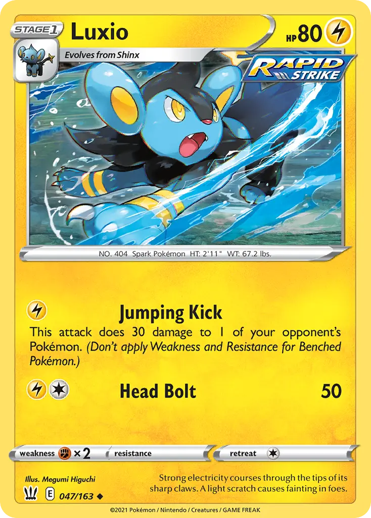 Luxio (Battle Styles) - Pokémon in TCG Land