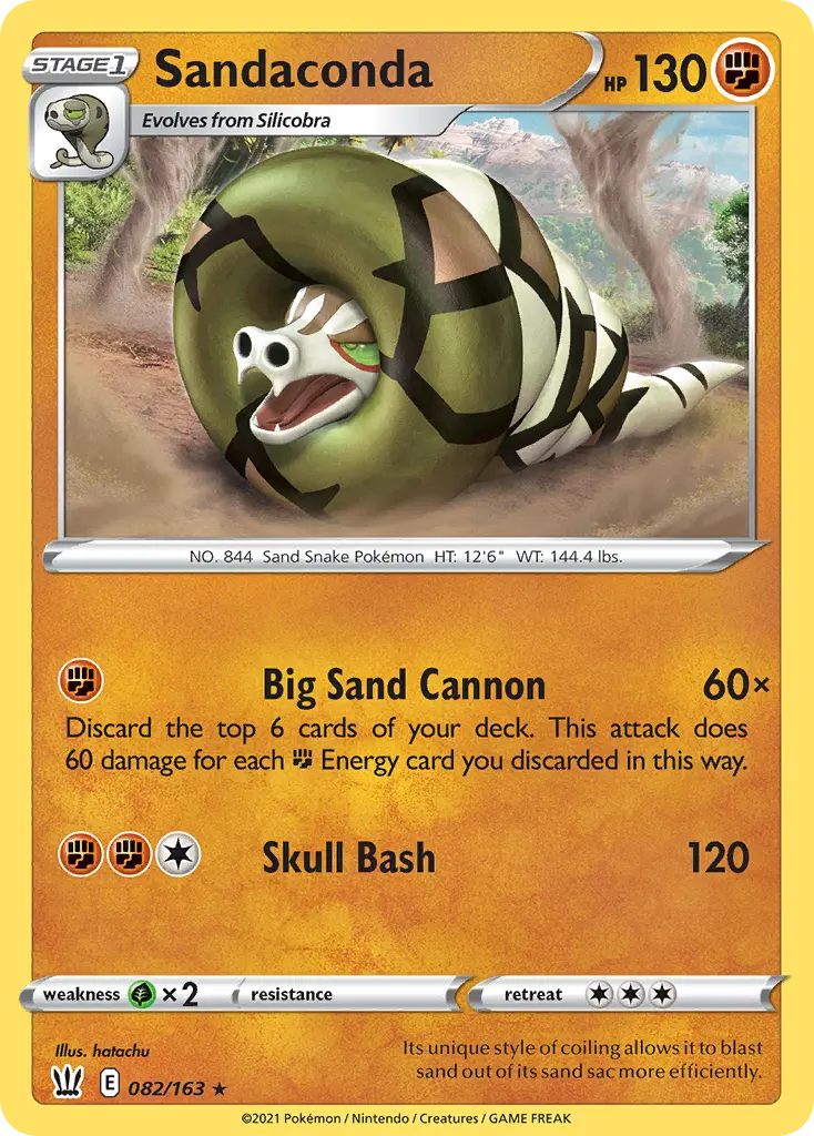 Sandaconda (Battle Styles) - Pokémon in TCG Land