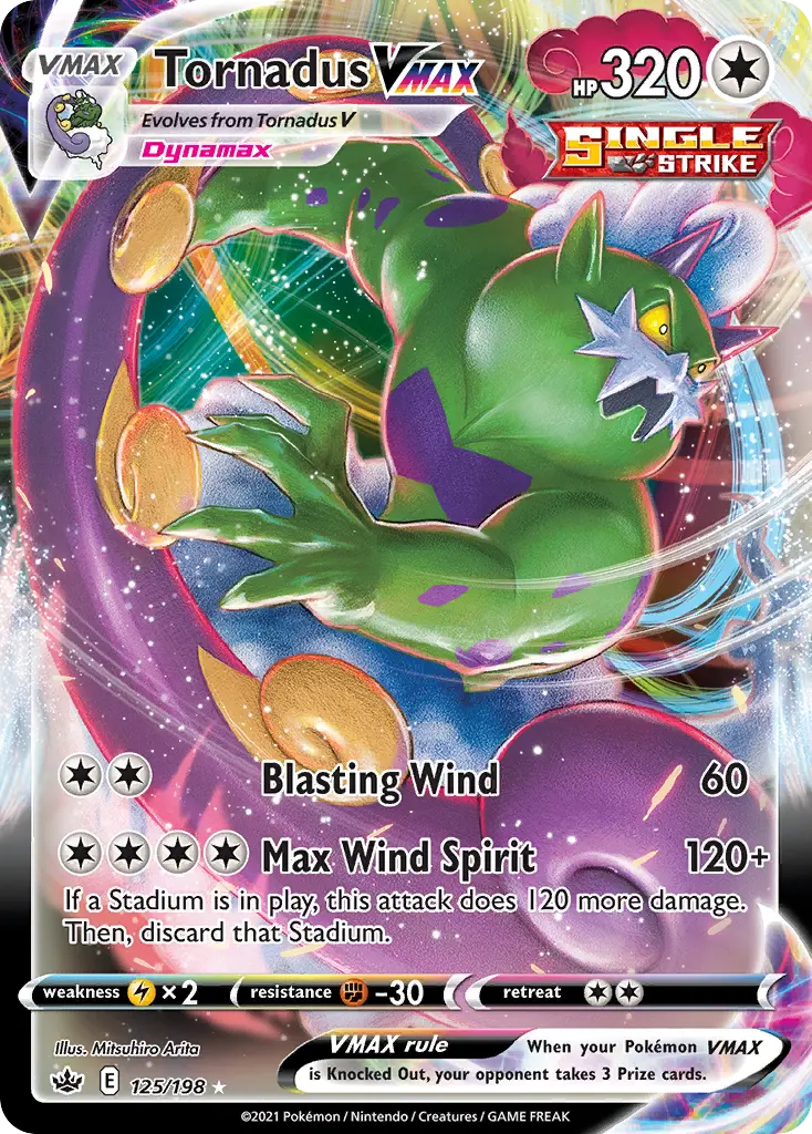 Tornadus VMAX (Chilling Reign) - Pokémon in TCG Land