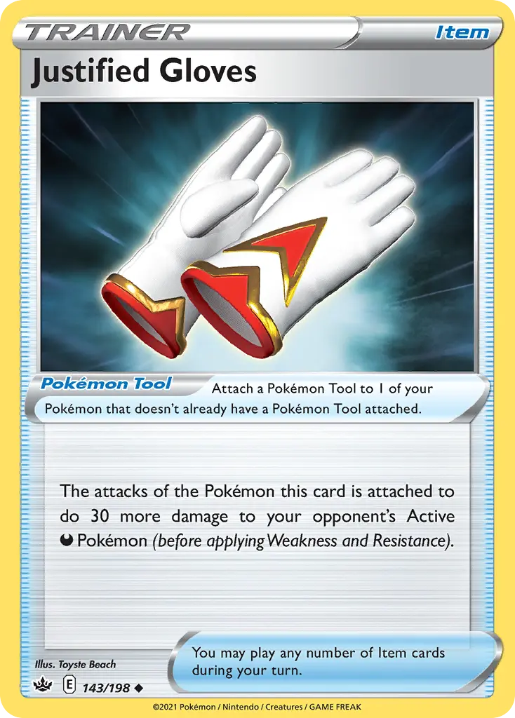 Justified Gloves (Chilling Reign) - Pokémon in TCG Land