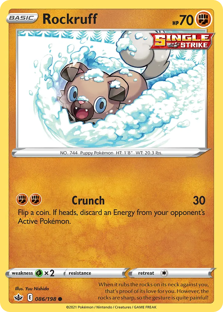 Rockruff (Chilling Reign) - Pokémon in TCG Land México