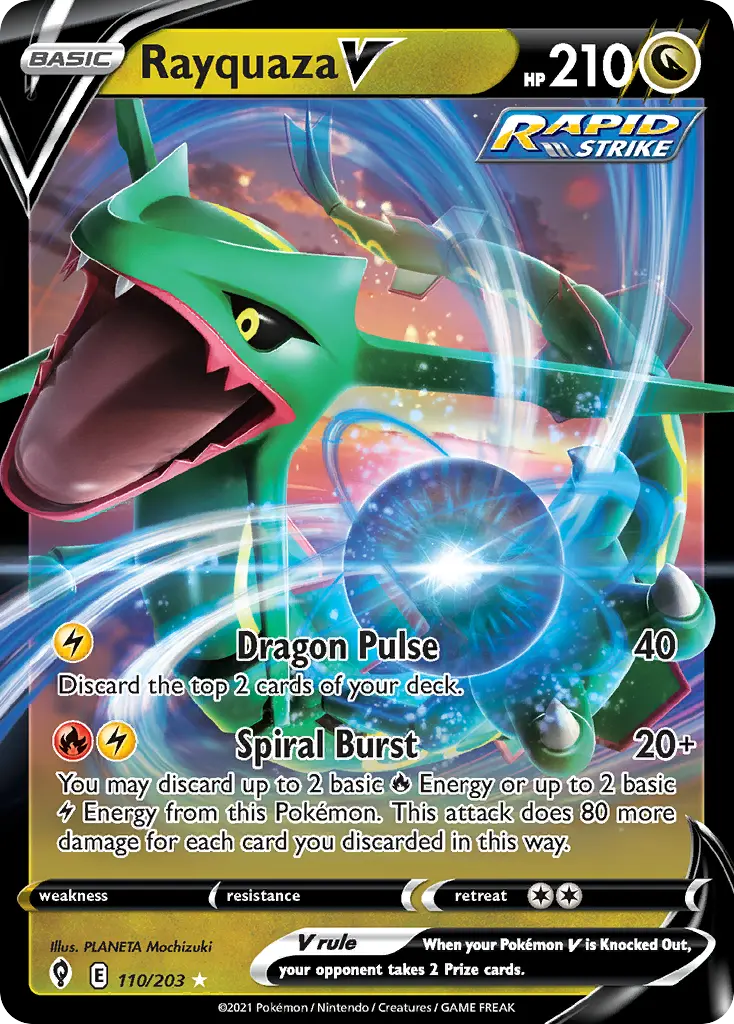 Rayquaza V (Evolving Skies) - Pokémon in TCG Land México