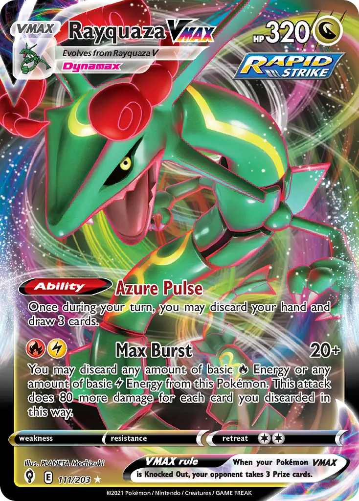 Rayquaza VMAX (Evolving Skies) - Pokémon in TCG Land México