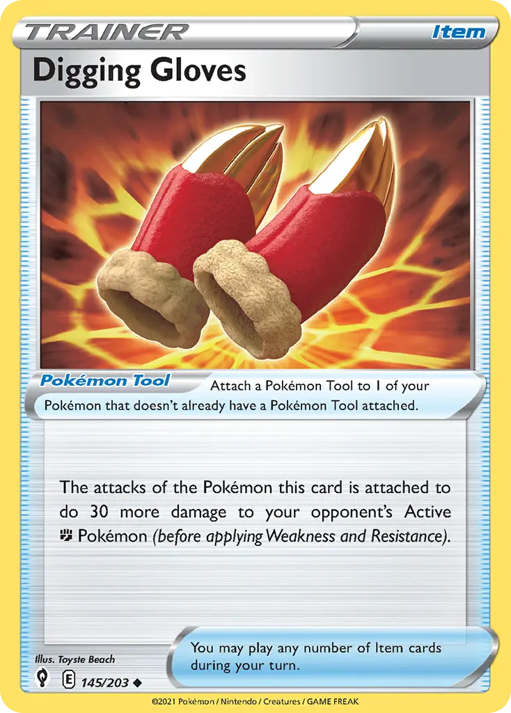 Digging Gloves (Evolving Skies) - Pokémon in TCG Land