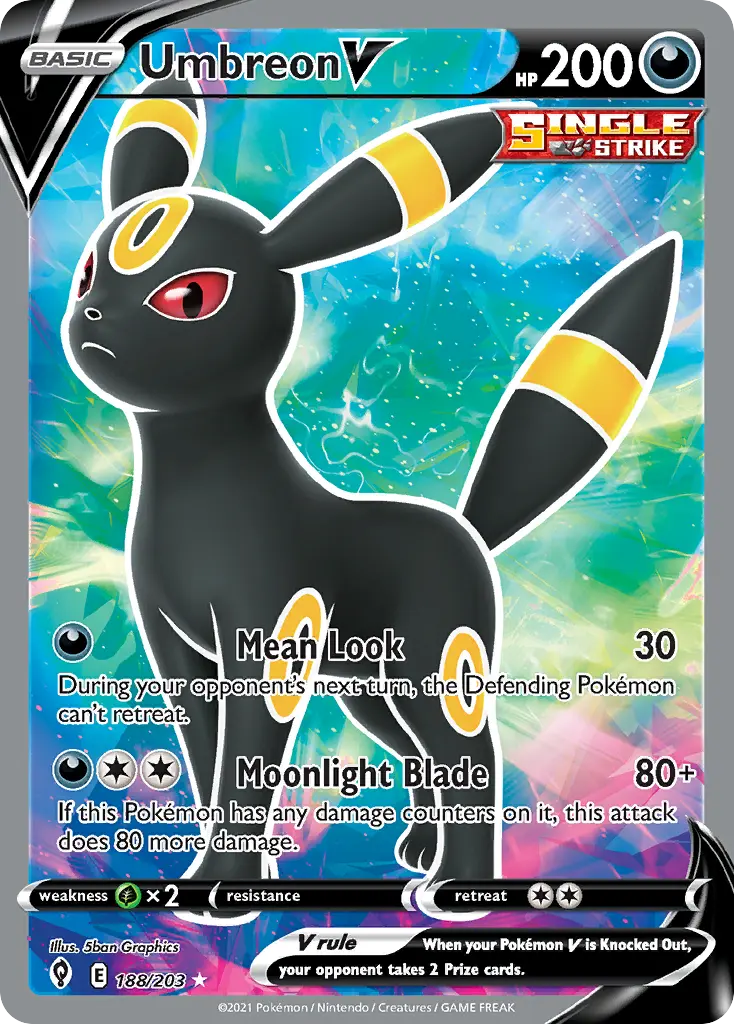 Umbreon V (Evolving Skies) - Pokémon in TCG Land México