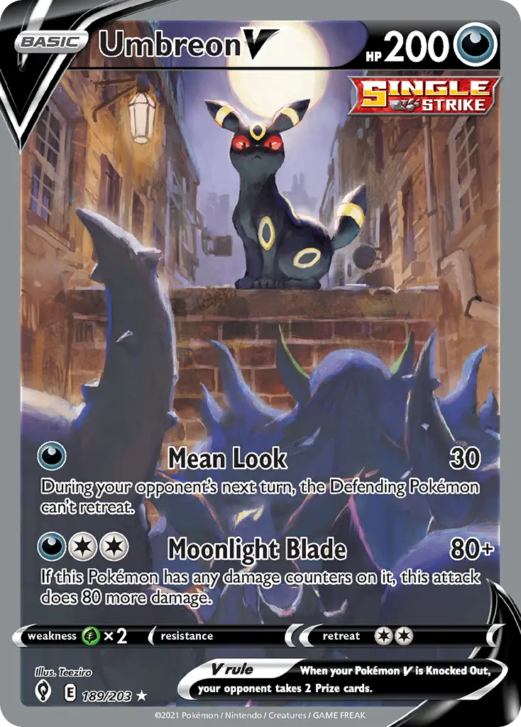 Umbreon V (Evolving Skies) - Pokémon in TCG Land