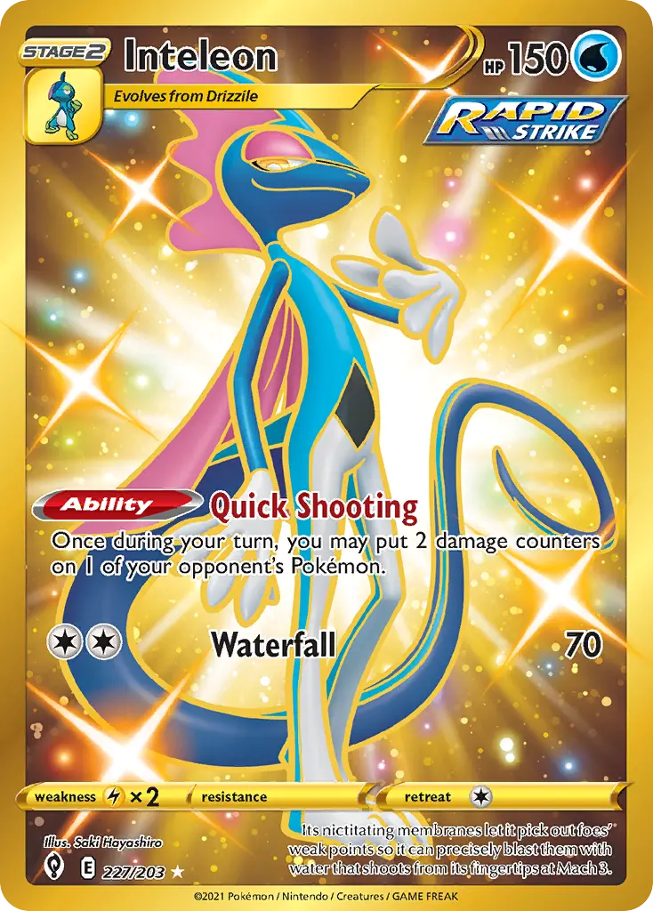Inteleon (Evolving Skies) - Pokémon in TCG Land México