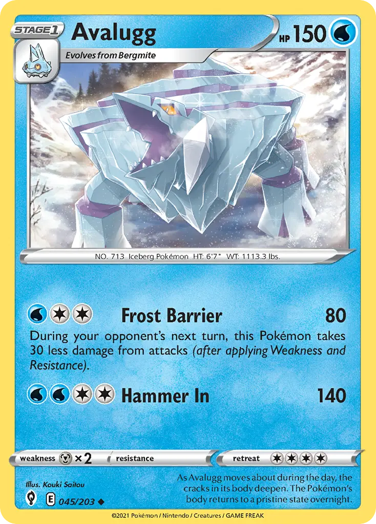 Avalugg (Evolving Skies) - Pokémon in TCG Land México