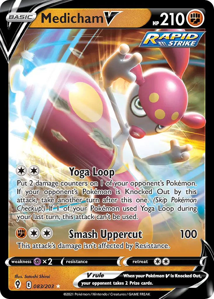 Medicham V (Evolving Skies) - Pokémon in TCG Land México