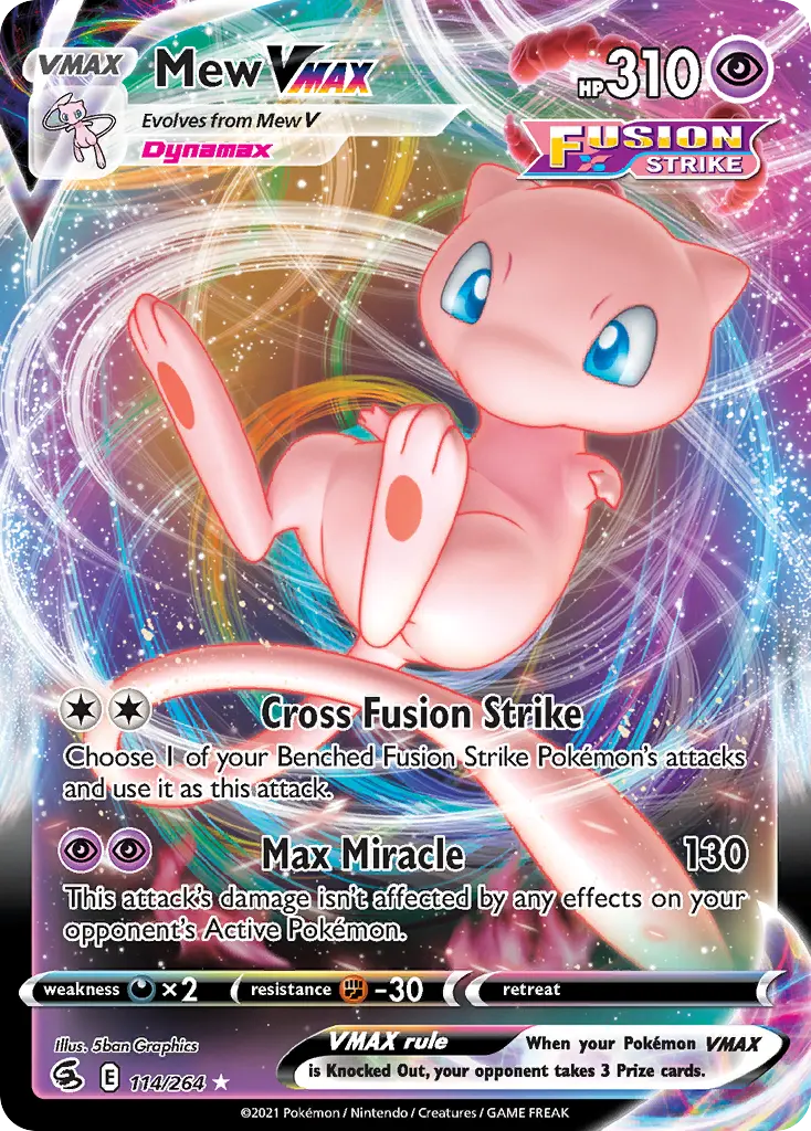 Mew VMAX (Fusion Strike) - Pokémon in TCG Land México