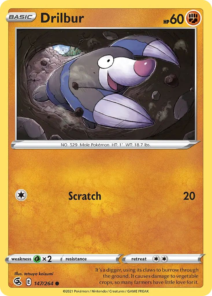 Drilbur (Fusion Strike) - Pokémon in TCG Land