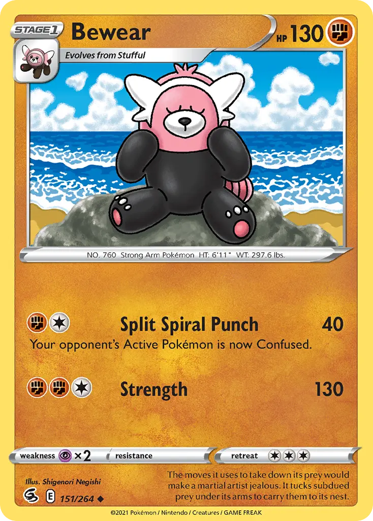 Bewear (Fusion Strike) - Pokémon in TCG Land