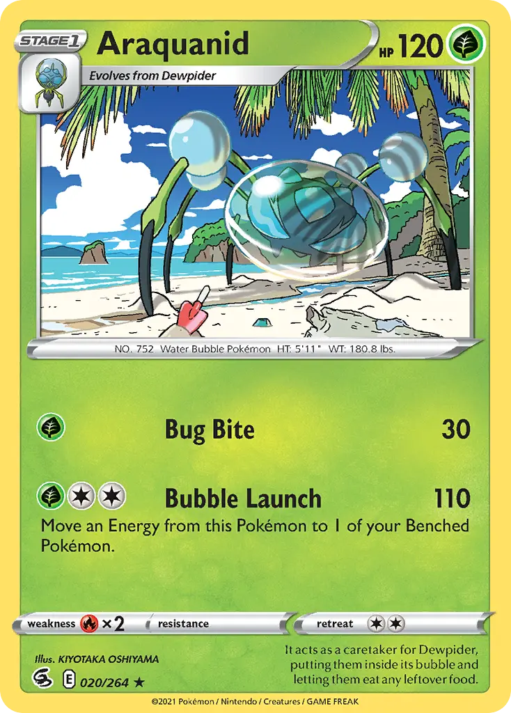 Araquanid (Fusion Strike) - Pokémon in TCG Land
