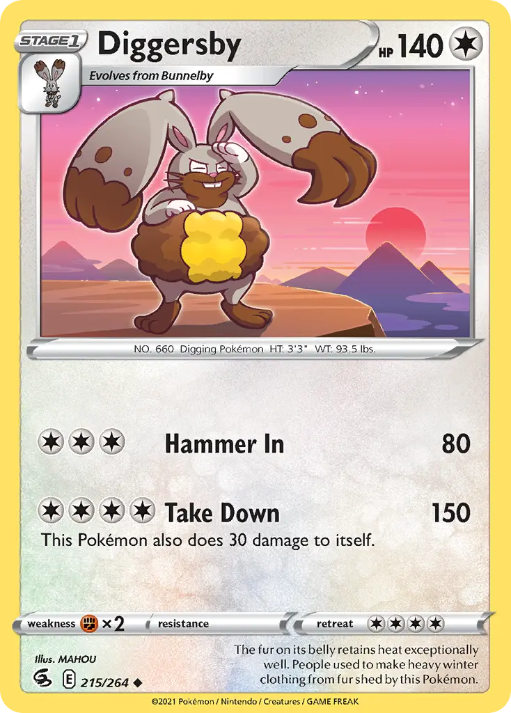 Diggersby (Fusion Strike) - Pokémon in TCG Land