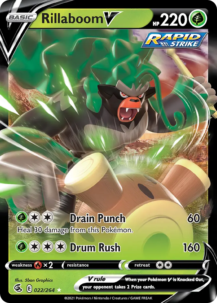 Rillaboom V (Fusion Strike) - Pokémon in TCG Land México