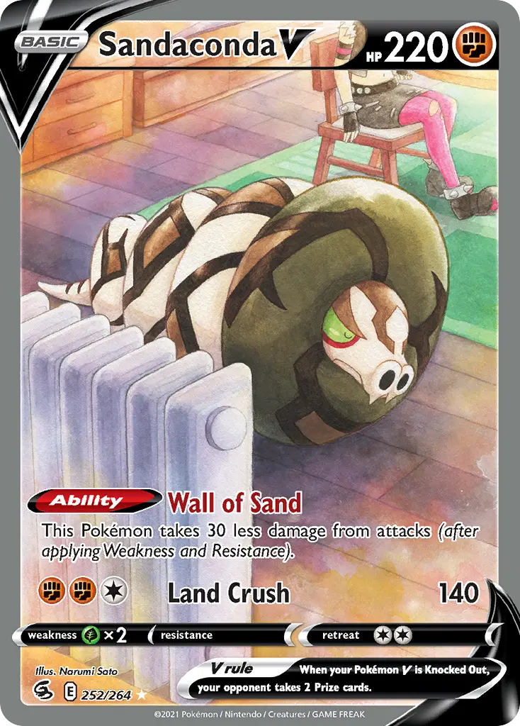 Sandaconda V (Fusion Strike) - Pokémon in TCG Land