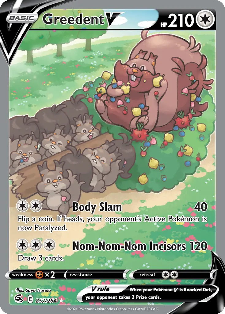 Greedent V (Fusion Strike) - Pokémon in TCG Land México
