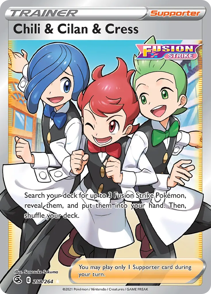 Chili & Cilan & Cress (Fusion Strike) - Pokémon in TCG Land