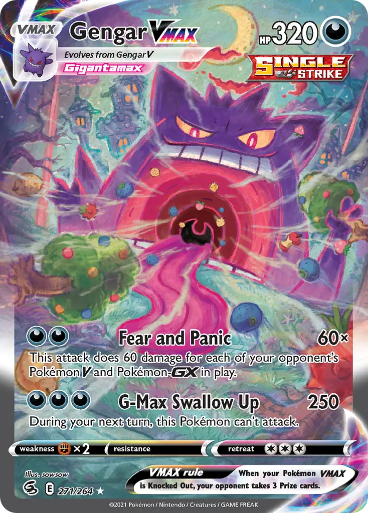 Gengar VMAX (Fusion Strike) - Pokémon in TCG Land