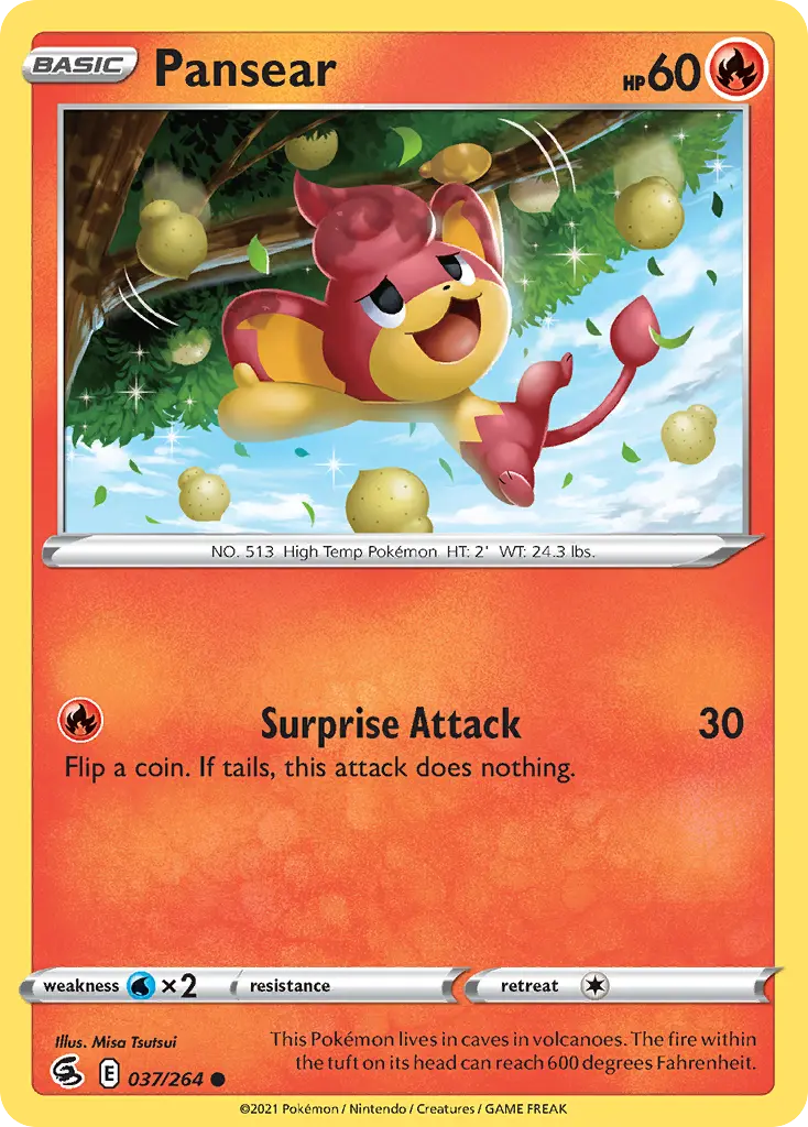 Pansear (Fusion Strike) - Pokémon in TCG Land México