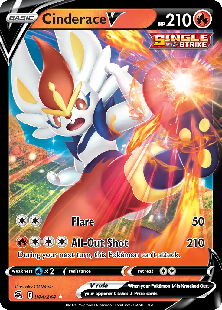 Cinderace V (Fusion Strike) - Pokémon in TCG Land México