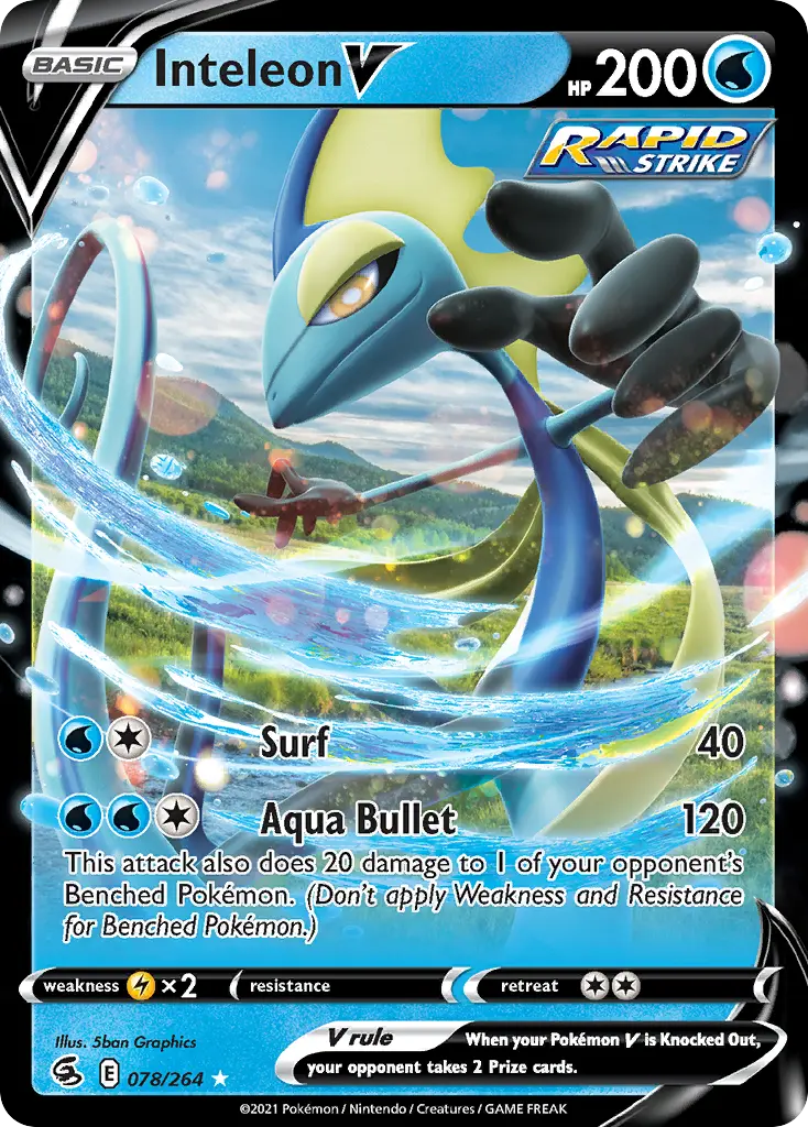 Inteleon V (Fusion Strike) - Pokémon in TCG Land México