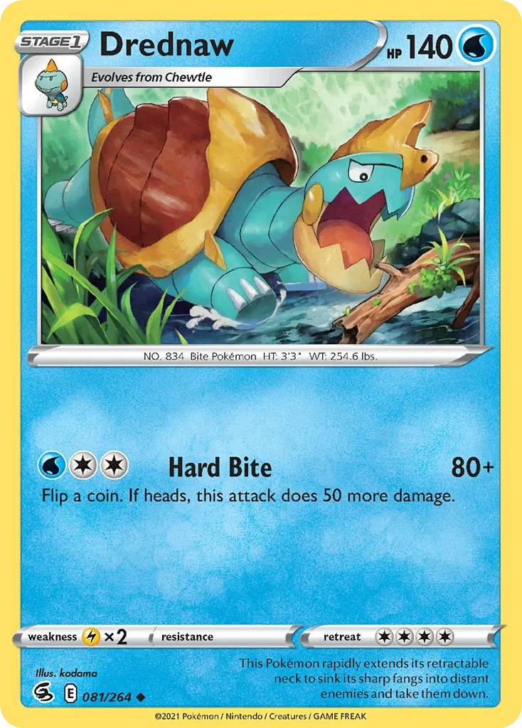 Drednaw (Fusion Strike) - Pokémon in TCG Land