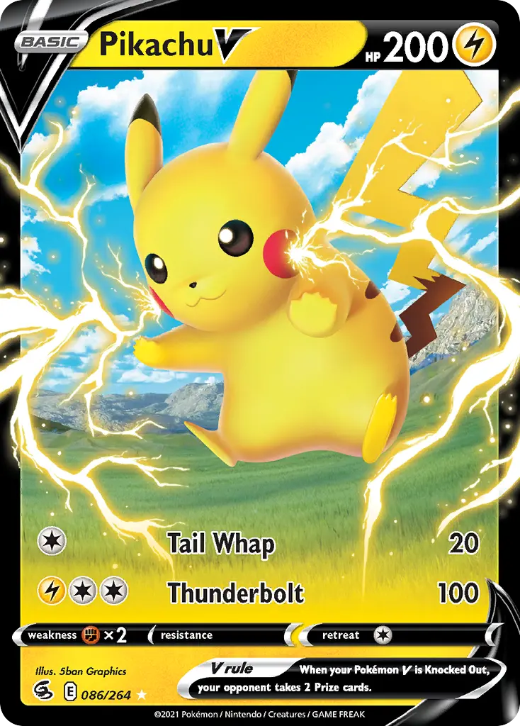 Pikachu V (Fusion Strike) - Pokémon in TCG Land México