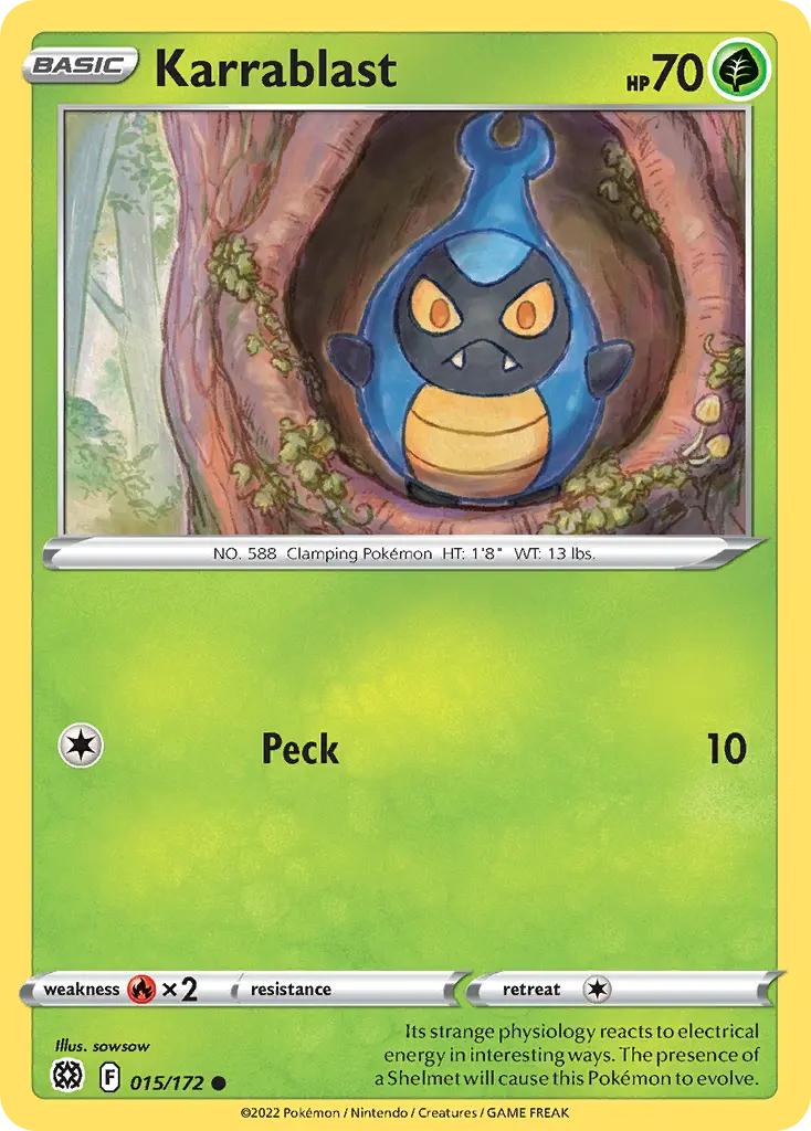Karrablast (Brilliant Stars) - Pokémon in TCG Land