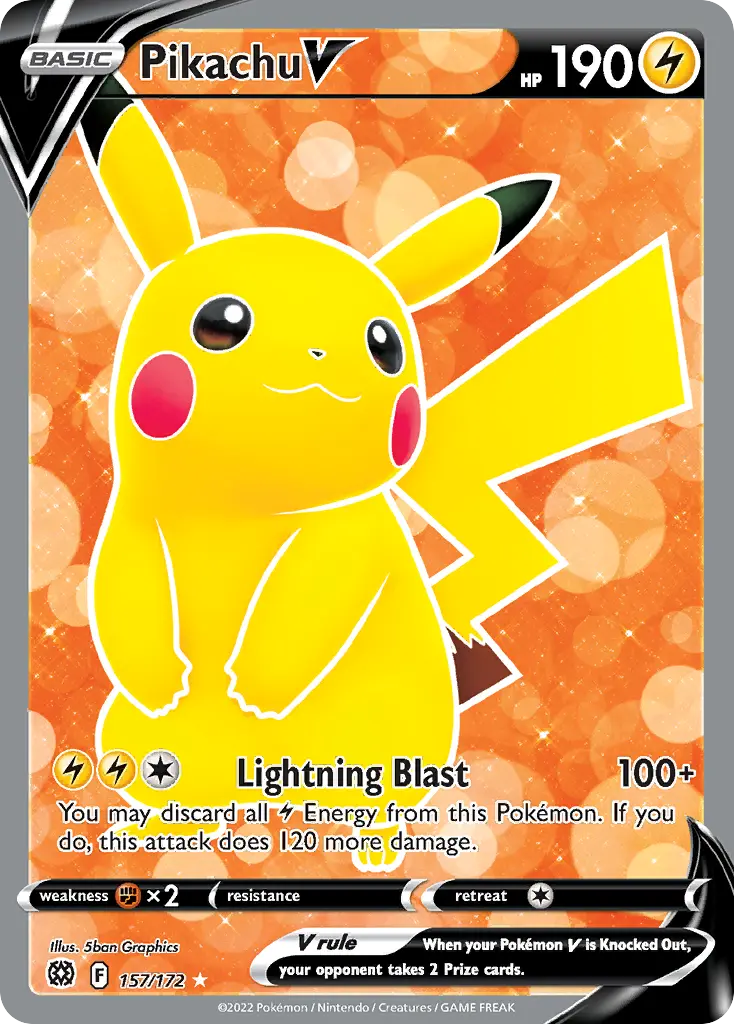 Pikachu V (Brilliant Stars) - Pokémon in TCG Land México