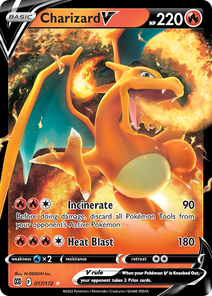 Charizard V (Brilliant Stars) - Pokémon in TCG Land México