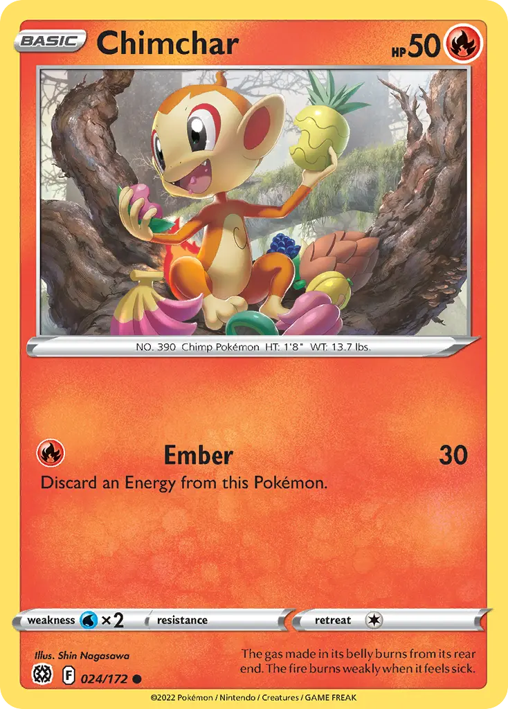 Chimchar (Brilliant Stars) - Pokémon in TCG Land