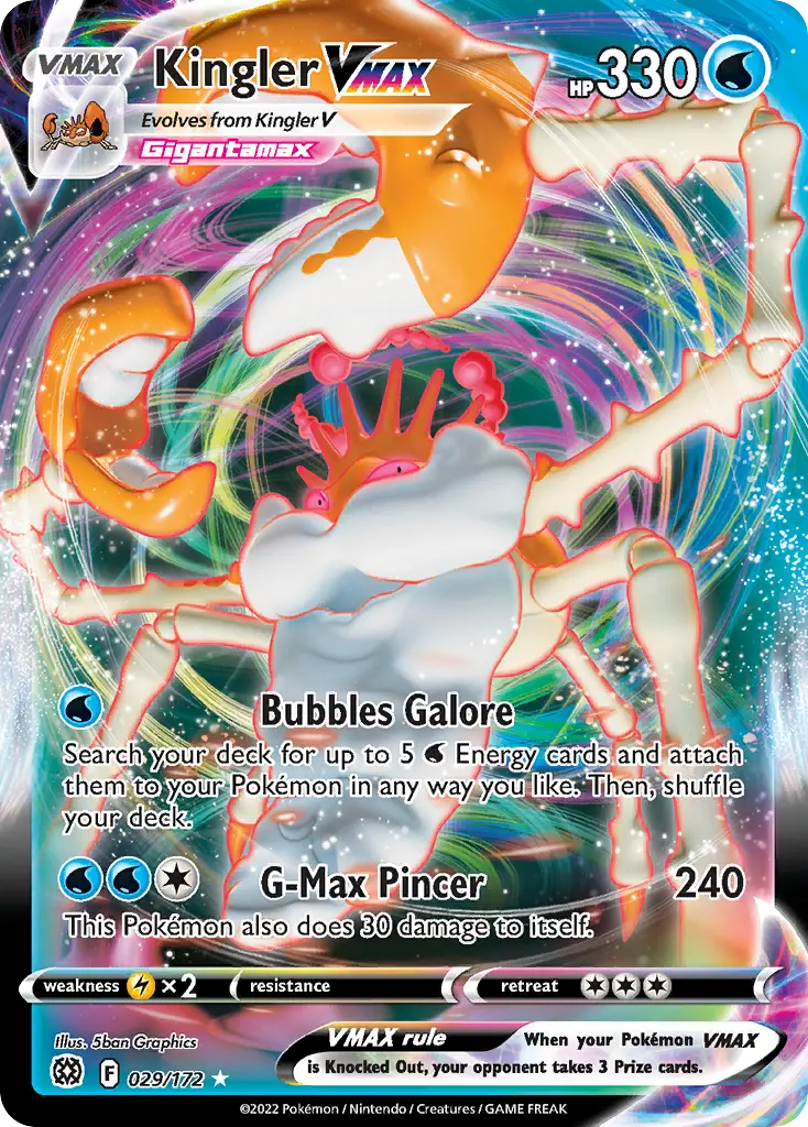 Kingler VMAX (Brilliant Stars) - Pokémon in TCG Land
