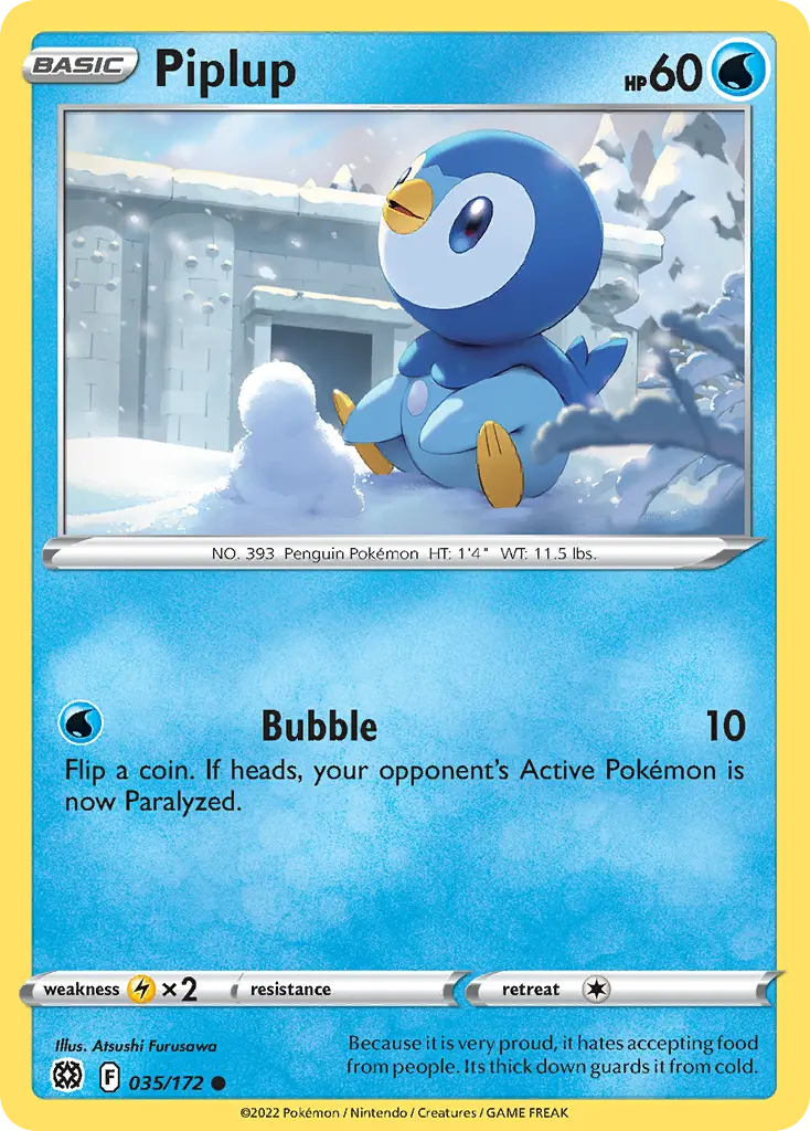 Piplup (Brilliant Stars) - Pokémon in TCG Land México