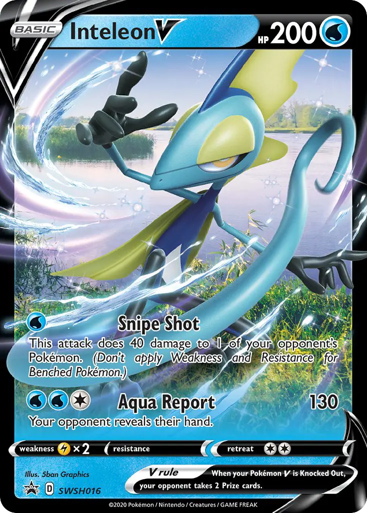 Inteleon V (SWSH Black Star Promos) - Pokémon in TCG Land México