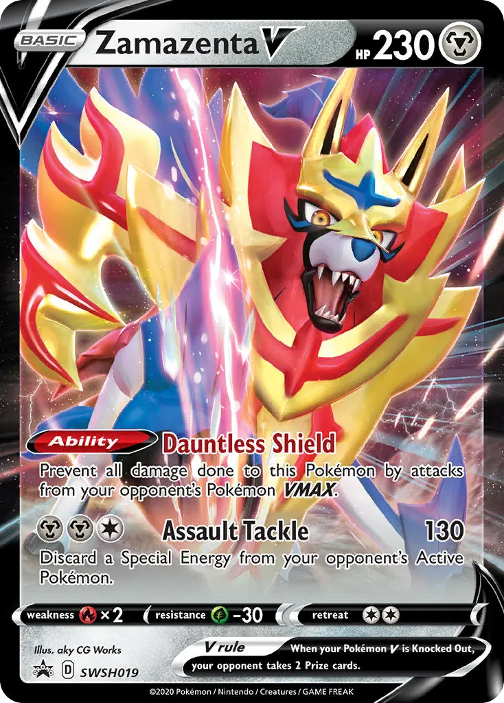 Zamazenta V (SWSH Black Star Promos) - Pokémon in TCG Land México