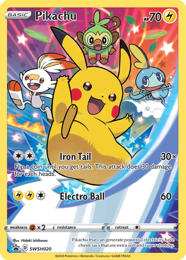 Pikachu (SWSH Black Star Promos) - Pokémon in TCG Land México