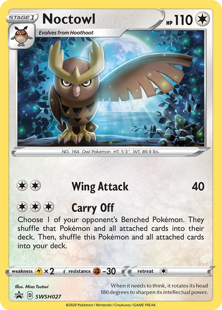 Noctowl (SWSH Black Star Promos) - Pokémon in TCG Land México