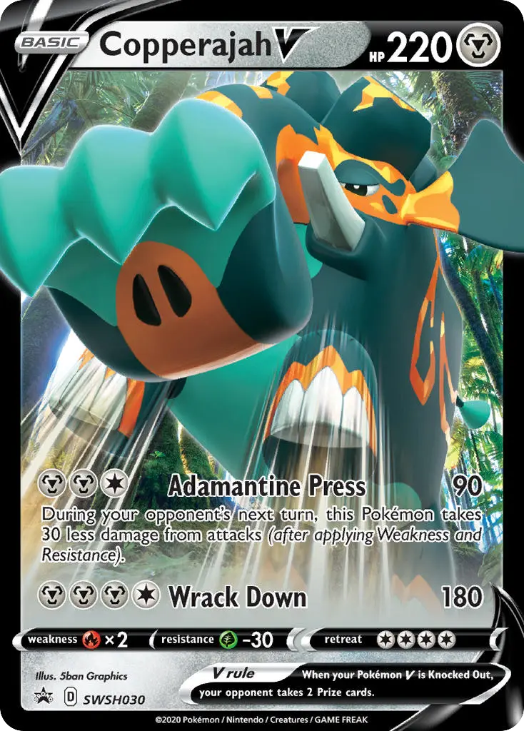 Copperajah V (SWSH Black Star Promos) - Pokémon in TCG Land México